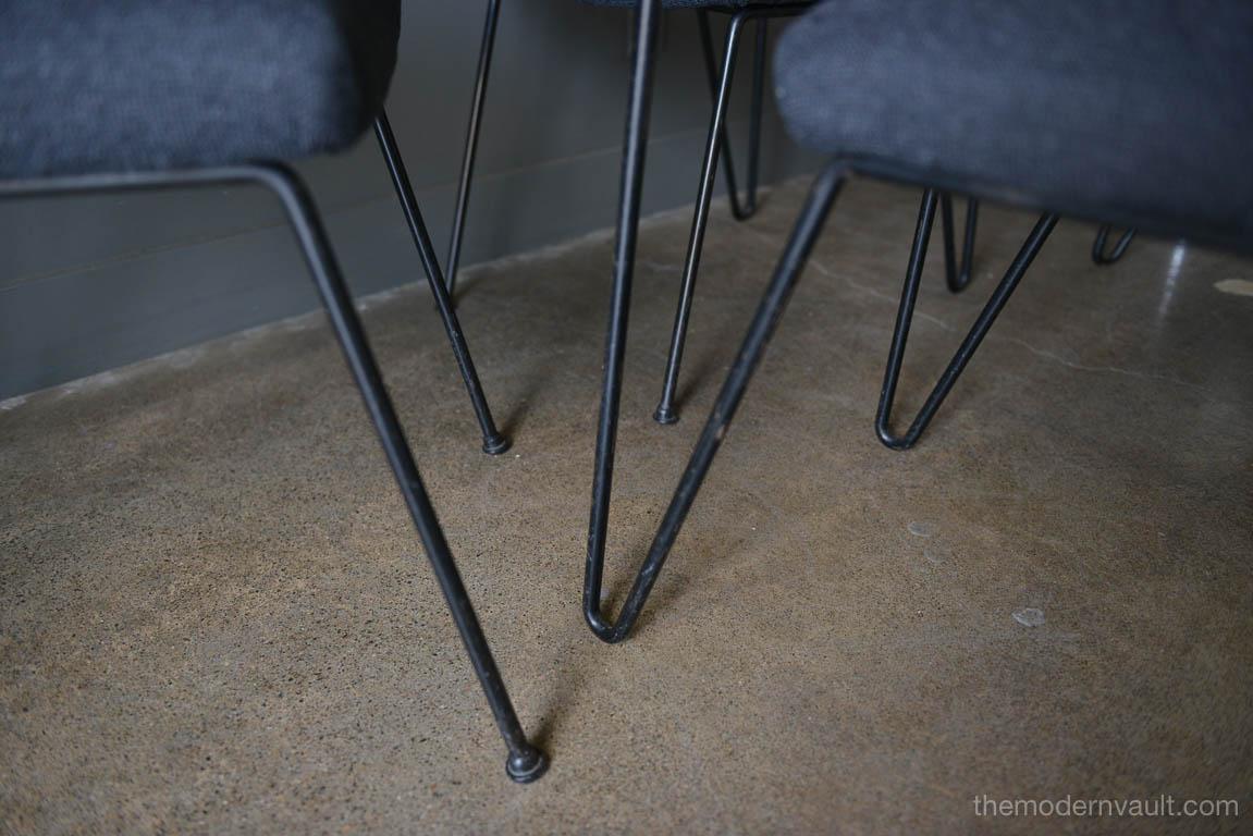 Set of Four Case Study Iron Chairs by Inco of California, circa 1955 1