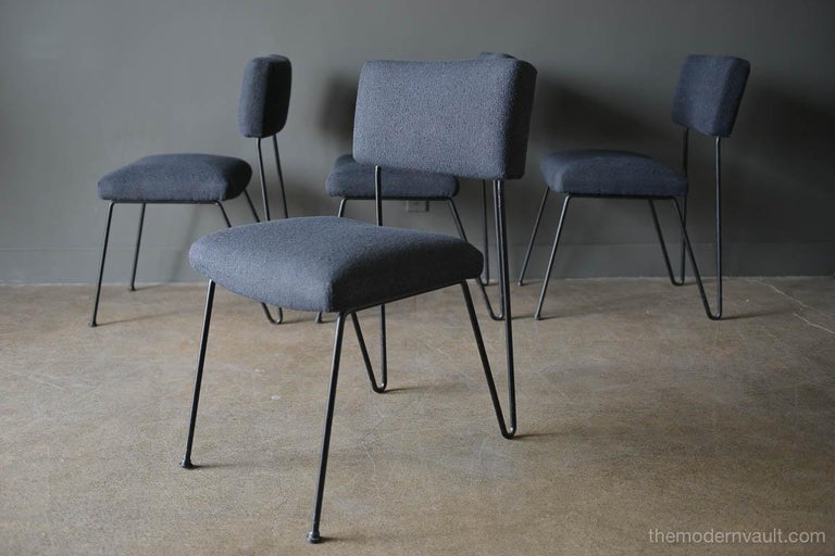 Set Of Four Case Study Iron Chairs By Inco Of California Circa 1955