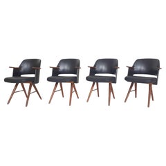 Vintage Set of four Cees Braakman for Pastoe model FT30 dining chairs, The Netherlands 