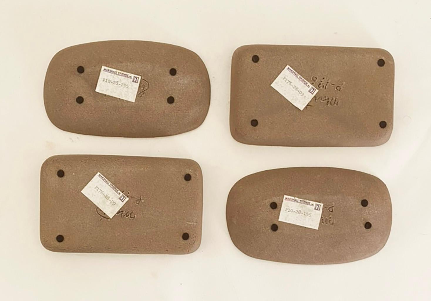 Mid-Century Modern Set of Four Ceramic Trinket Vide Poche Trays by Gordan and Jane Martz For Sale