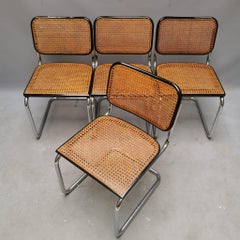 Ensemble de quatre chaises Cesca, Marcel Breuer pour Gavina