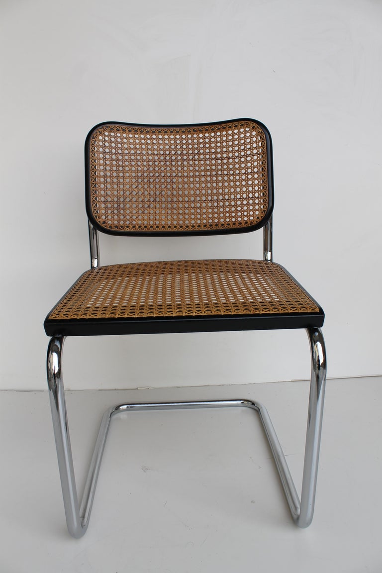 Set of Four "Cesca" Chairs by M. Breuer for Gavina, circa 1965 For Sale