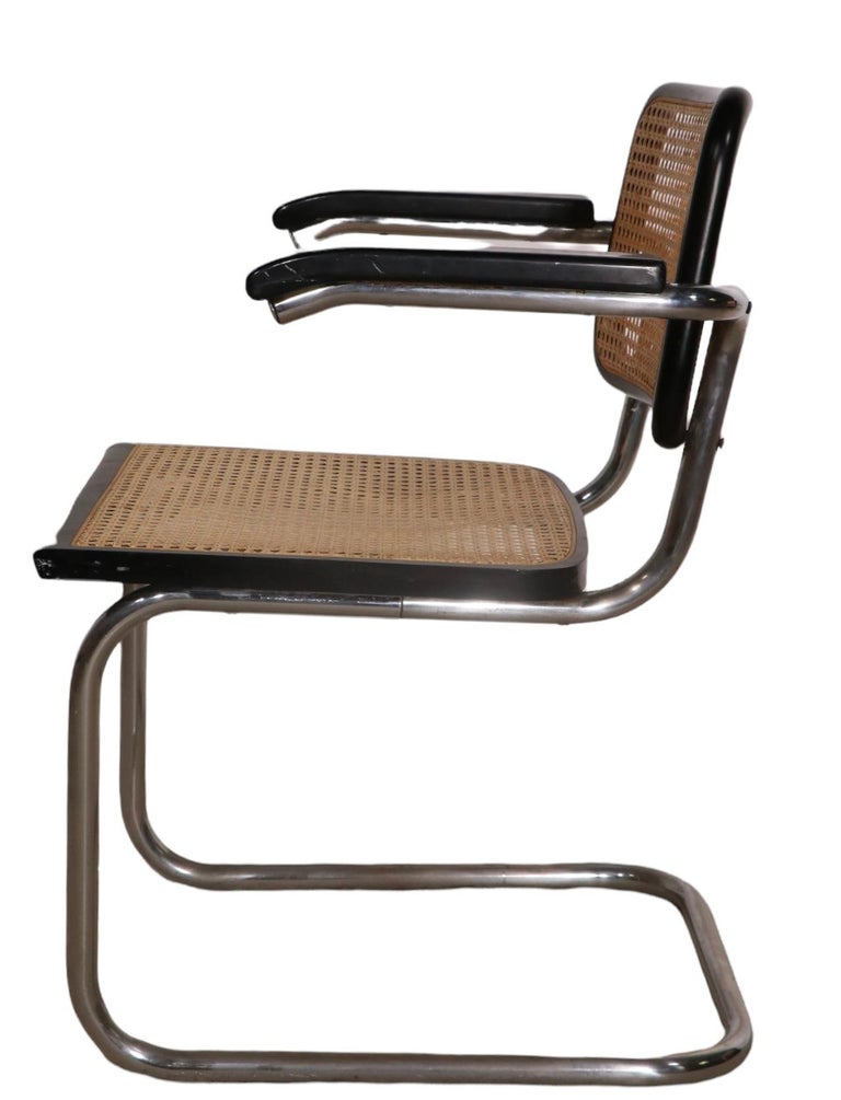 Set of Four Cesca Chairs Designed by Marcel Breuer Made in Italy at