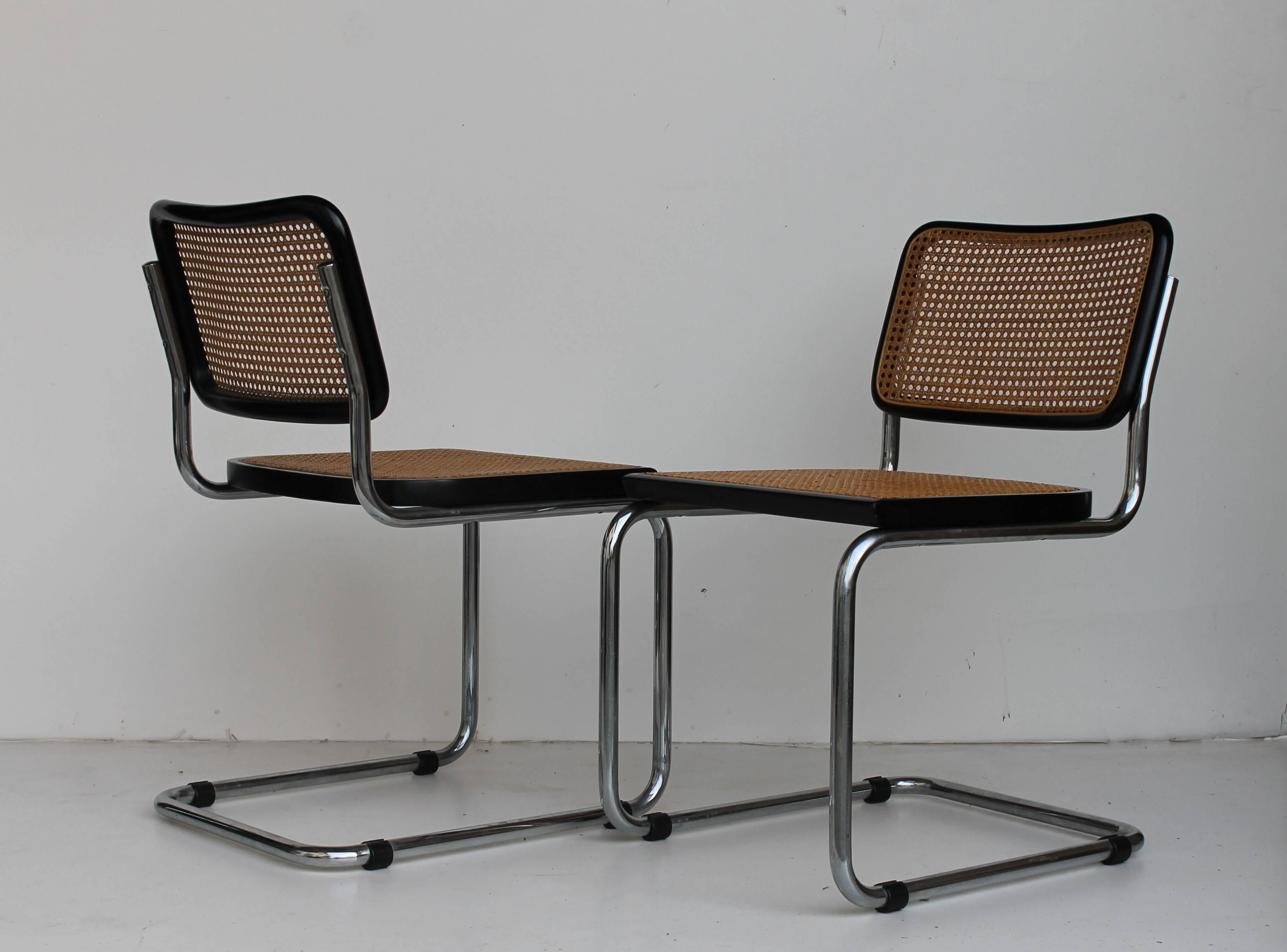 Set of Four Cesca Gavina Chairs by M. Breuer, 1970 In Excellent Condition In Sacile, PN