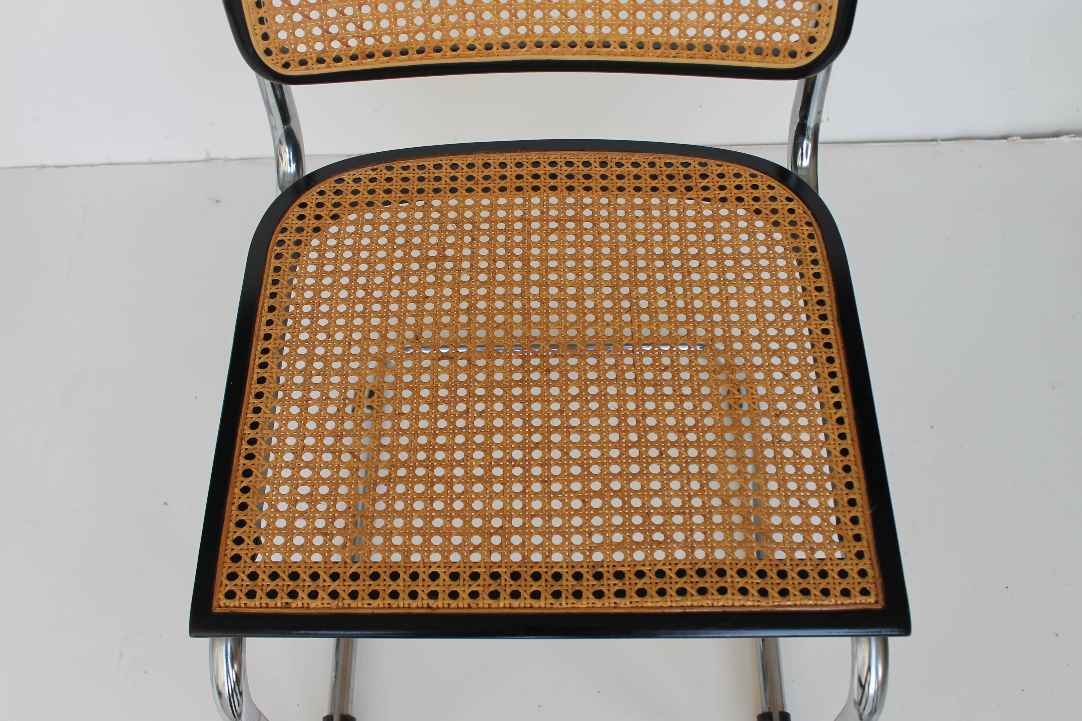 Metal Set of Four Cesca Gavina Chairs by M. Breuer, 1970