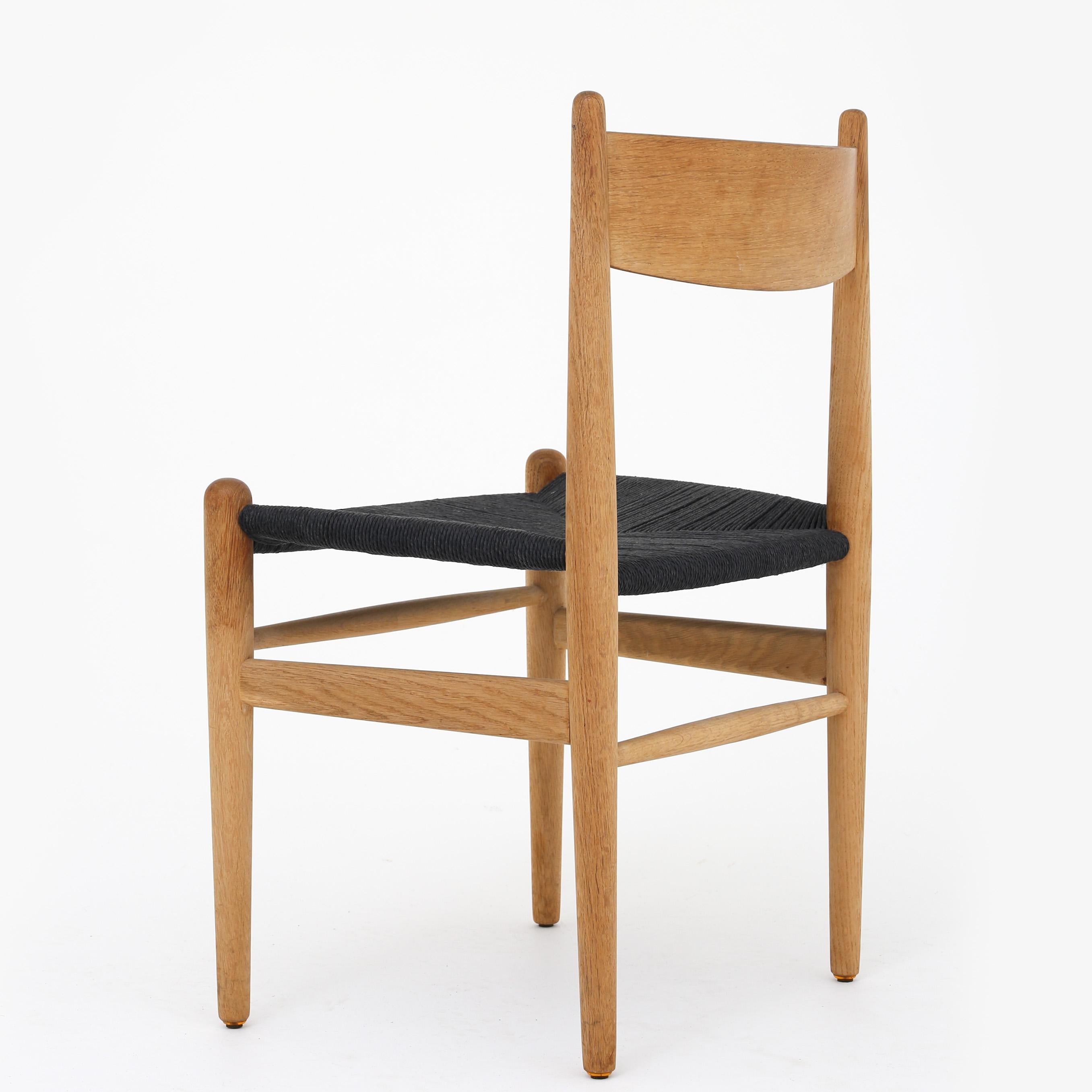 Scandinavian Modern Set of Four CH 36 Chairs by Hans J. Wegner
