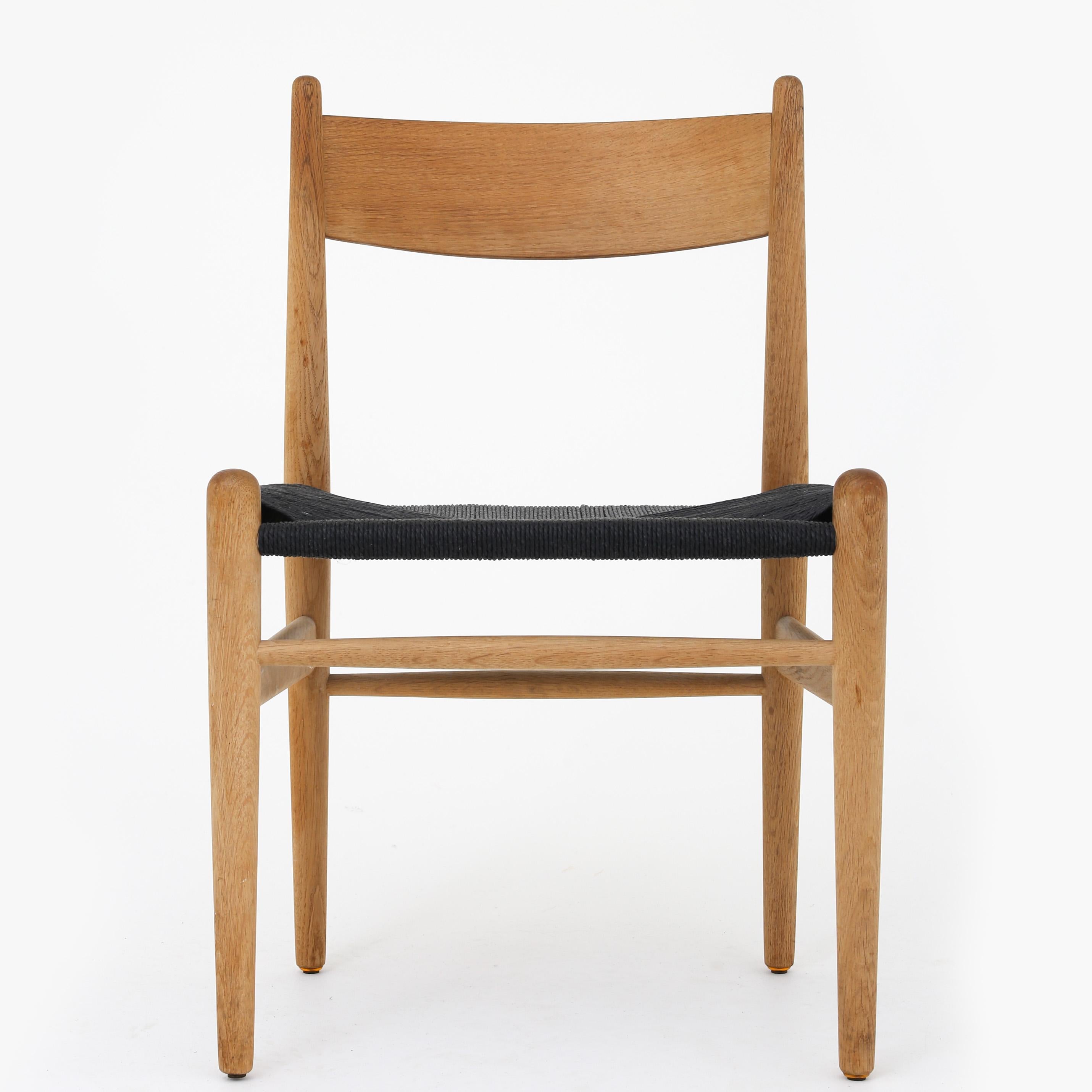 Oak Set of Four CH 36 Chairs by Hans J. Wegner