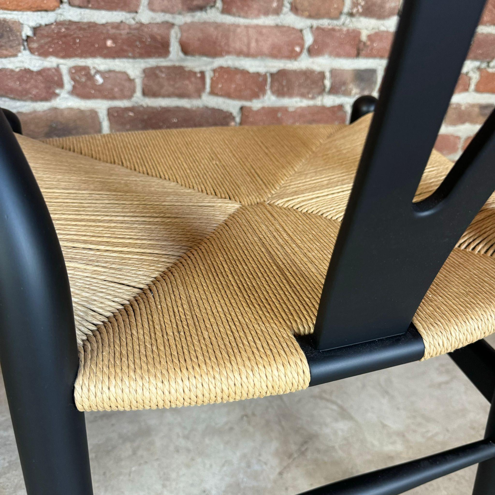 Danese Set di quattro sedie CH24 Hans J. Wegner per Hansen, Wishbone. Danimarca 1960 in vendita