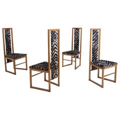 Set of Four Chair Attributed to Pierre Balmain, 1950s