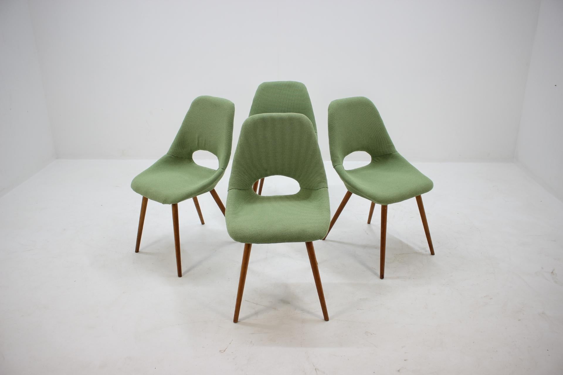 Mid-Century Modern Set of Four Chairs, 1960s For Sale