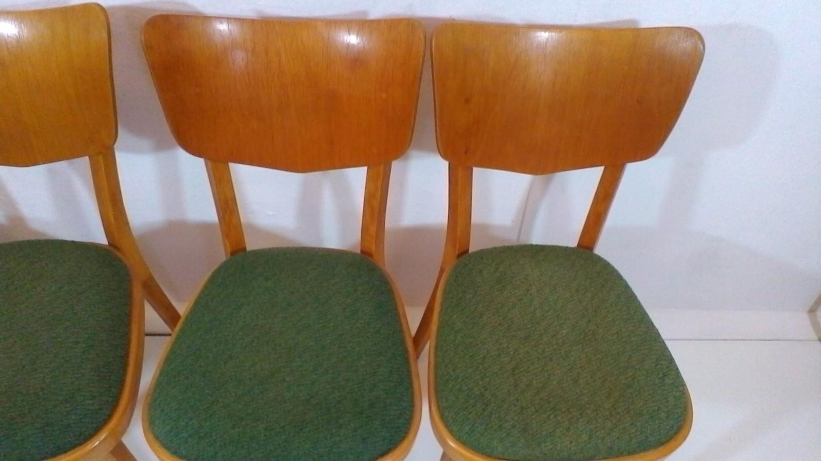 Mid-Century Modern Set of Four Chairs, 1960s For Sale