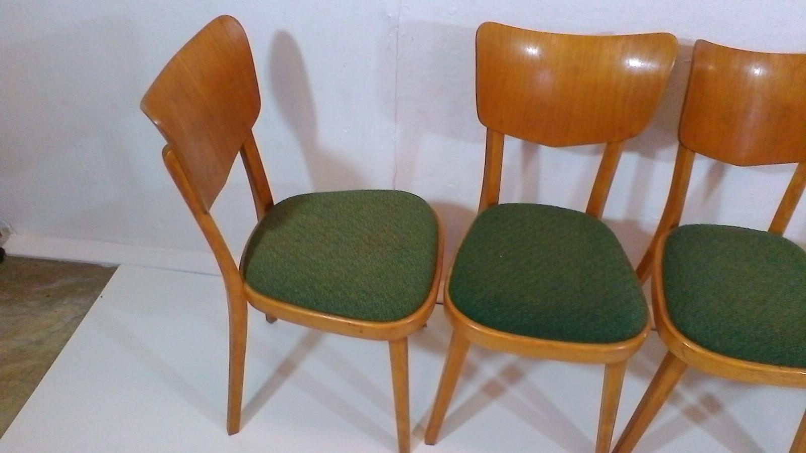 Set of Four Chairs, 1960s In Good Condition For Sale In Praha, CZ
