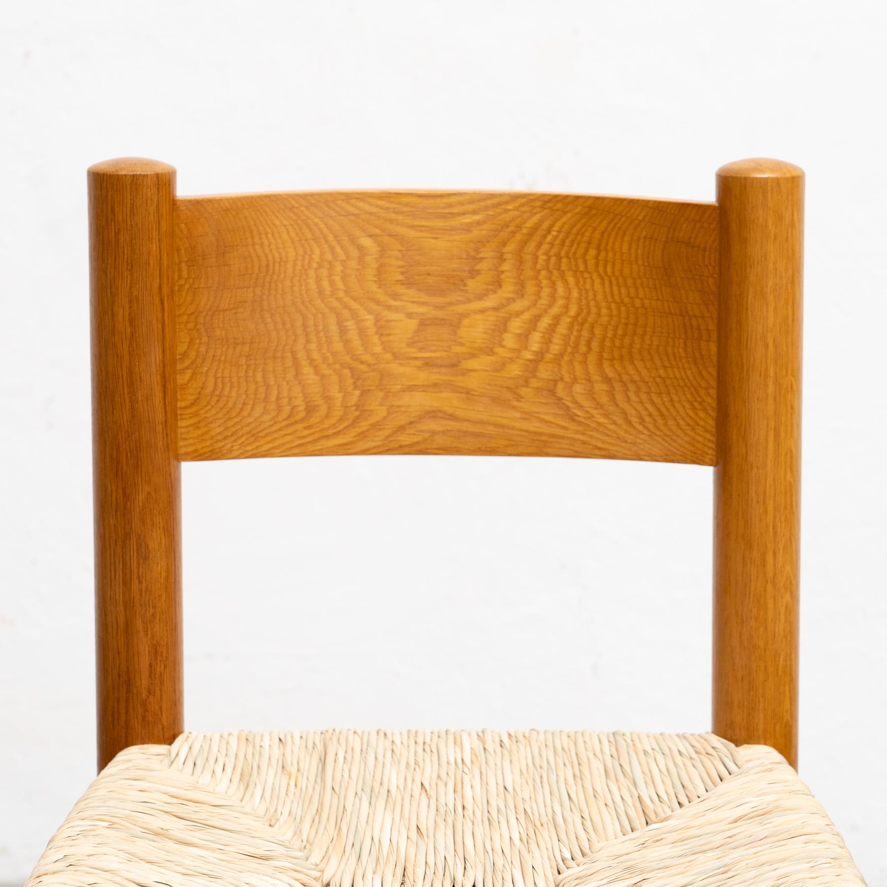 Set of Four Chairs After Charlotte Perriand For Sale 6