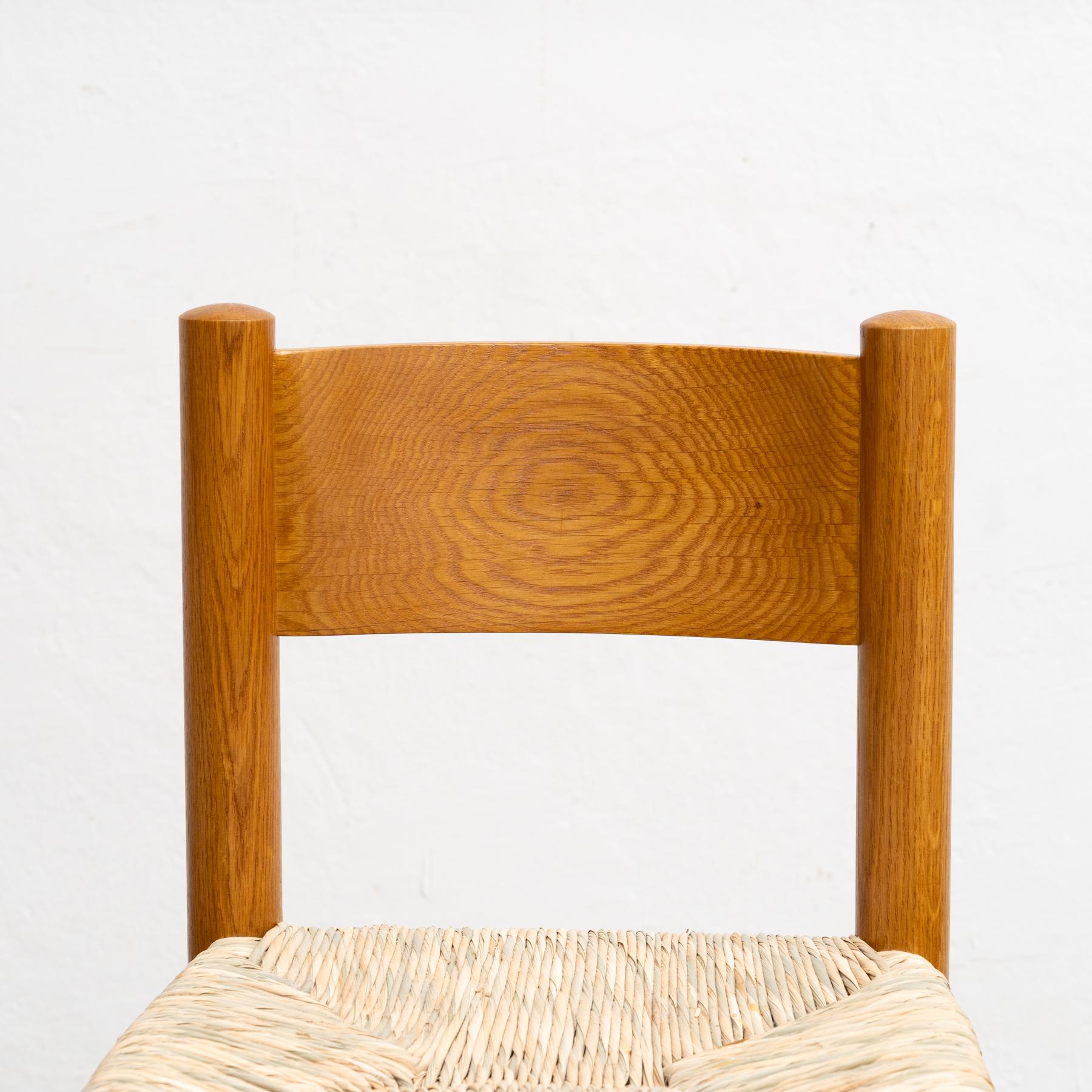 Set of Four Chairs After Charlotte Perriand For Sale 8