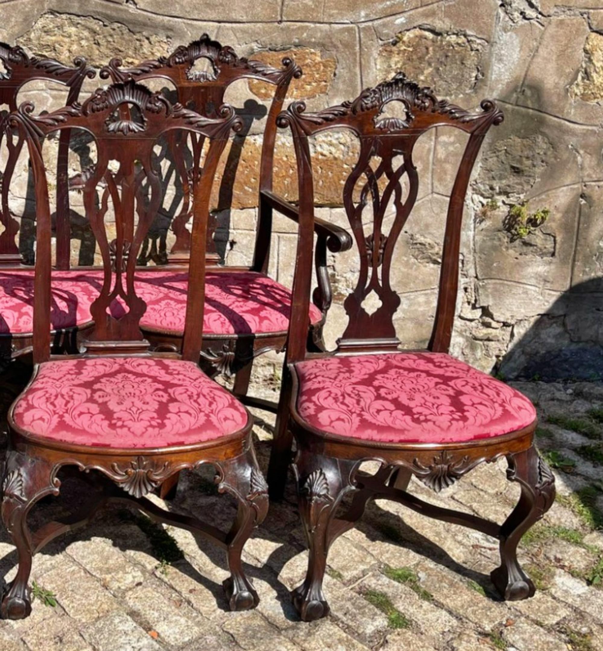 Spanish Colonial Set of Four Chairs and Canapé  Portuguese, 18th Century