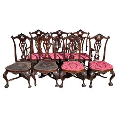 Ensemble de quatre chaises et canapé  portugais, XVIIIe siècle