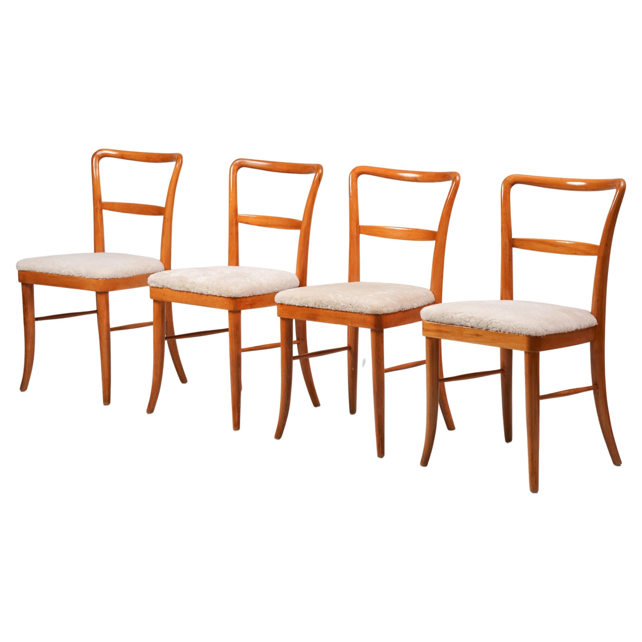 Set of Four Chairs, Arttu Brummer for Helsinki University, 1940s