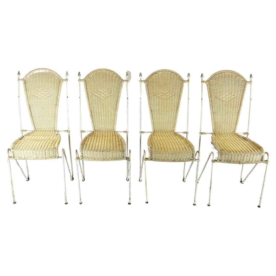 Satz von vier Stühlen, die Arturo Pani zugeschrieben werden