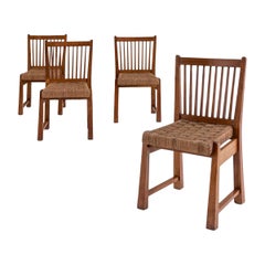 Set of four chairs attributed to Maurizio Tempestini, Italy, 1940's