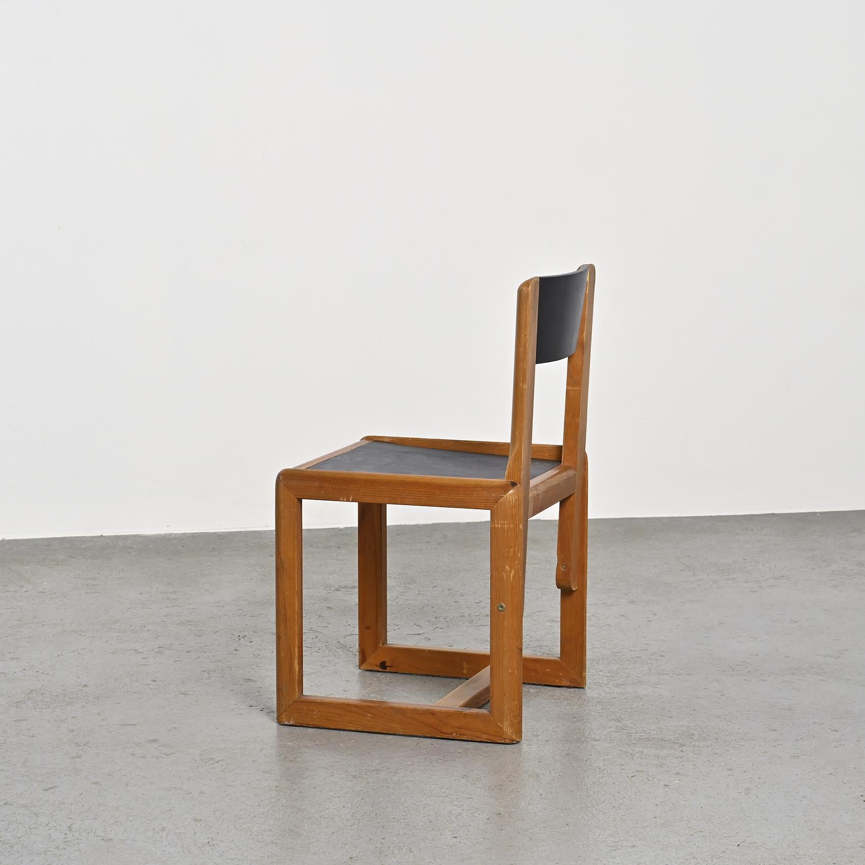 Set of Four Chairs by André Sornay, France 1960s For Sale 1