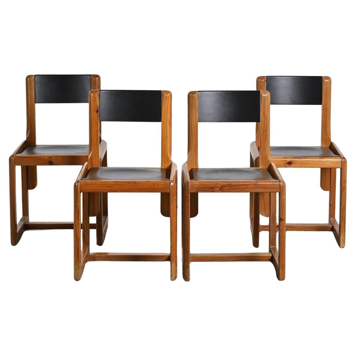 Set of Four Chairs by André Sornay, France 1960s