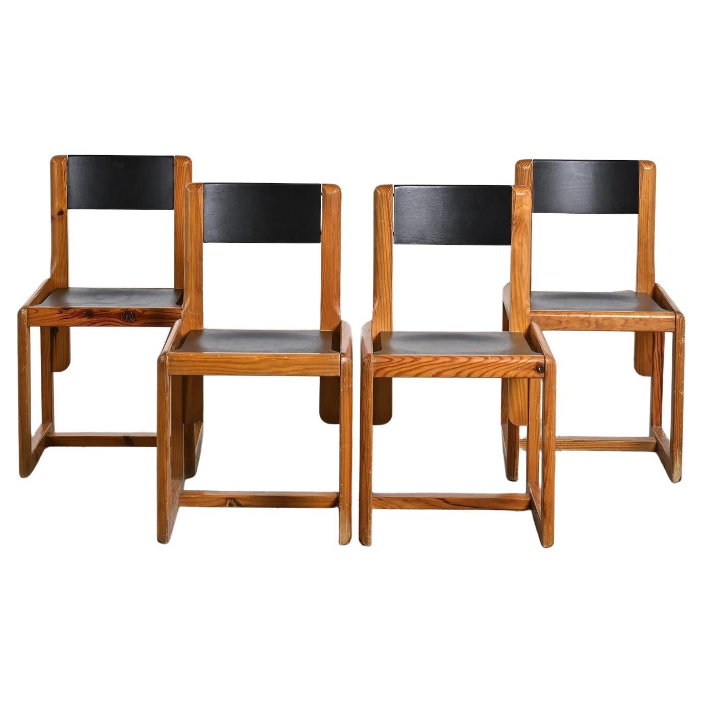 Set of Four Chairs by André Sornay, France 1960s