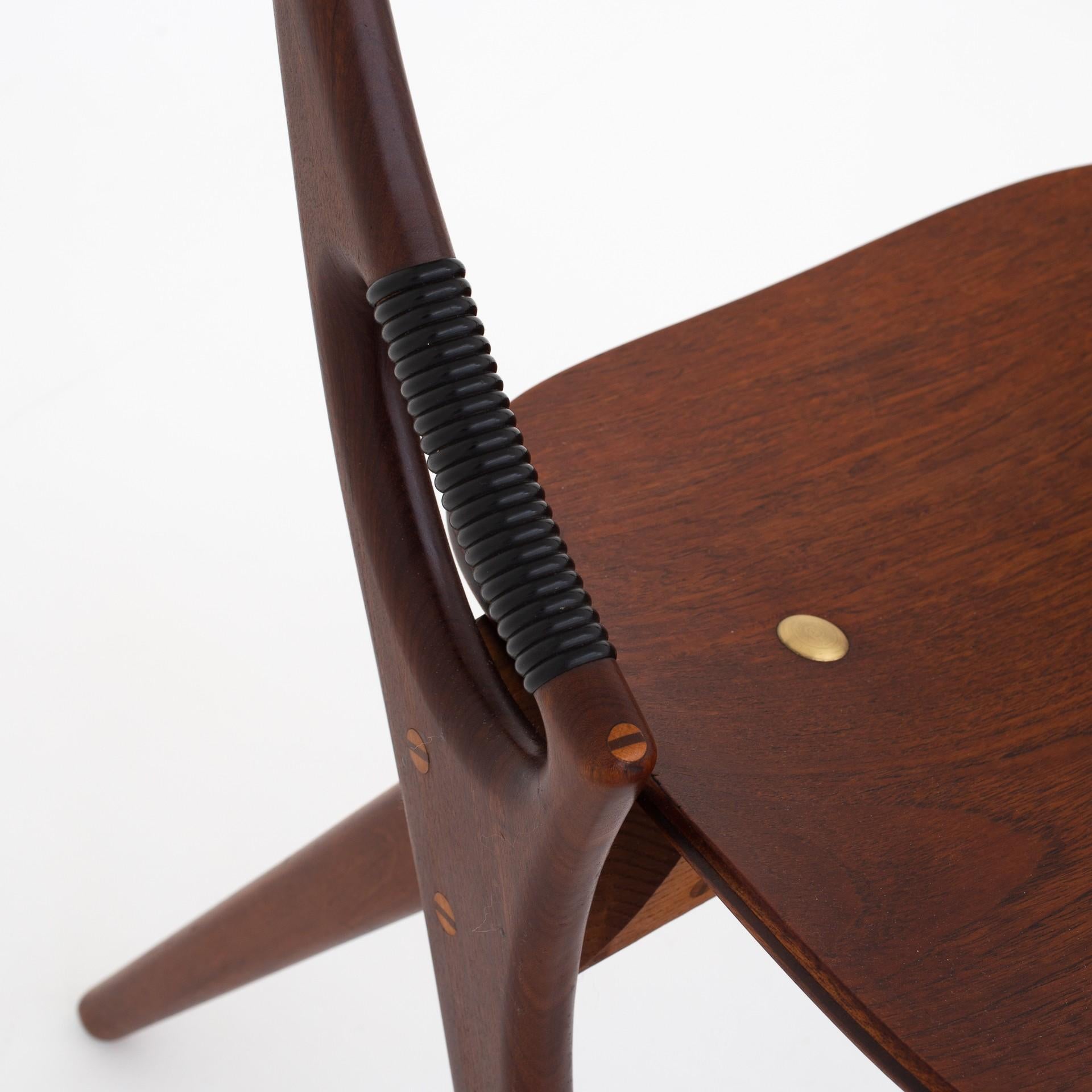 Set of Four Chairs by Arne Hovmand-Olsen In Fair Condition In Copenhagen, DK