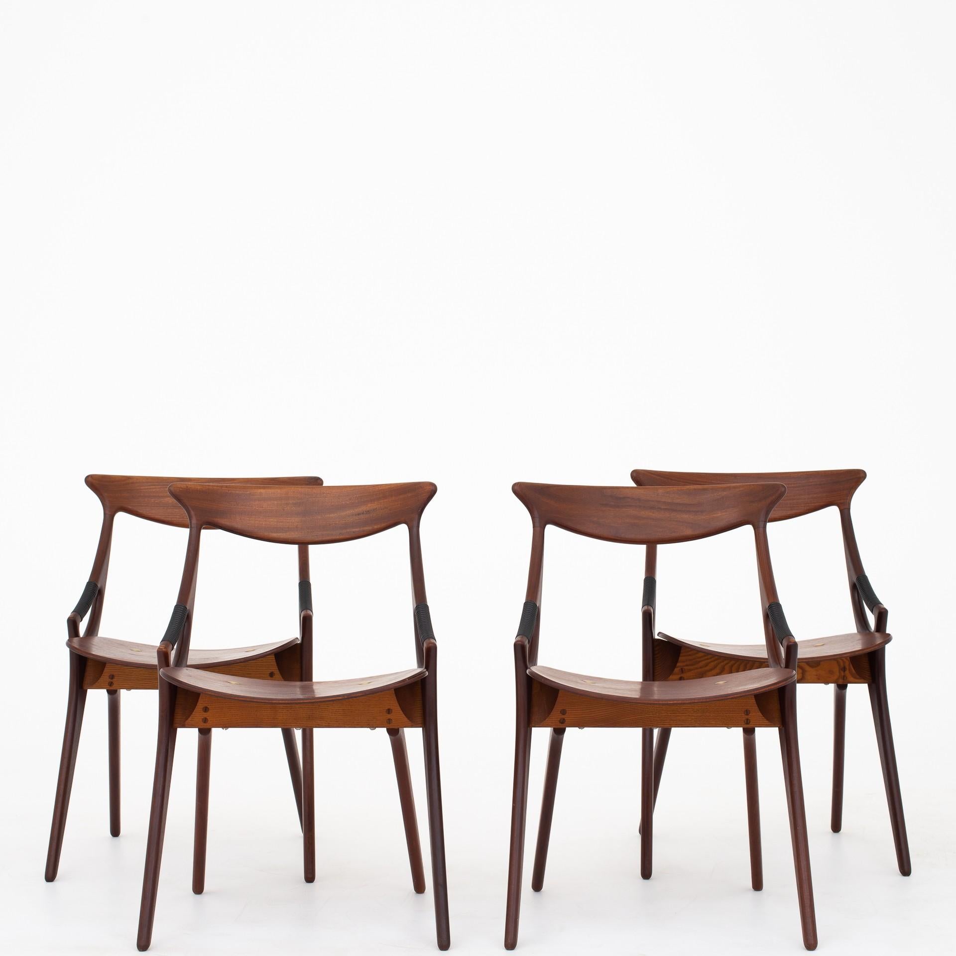 Set of Four Chairs by Arne Hovmand-Olsen 1