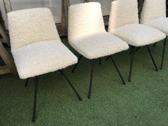 Ensemble de quatre chaises par Grard Guermonprez pour Magnani Editions, France, années 1950