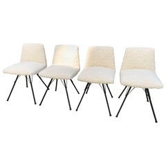 Set of Four Chairs by Gérard Guermonprez for Magnani Editions, France, 1950s