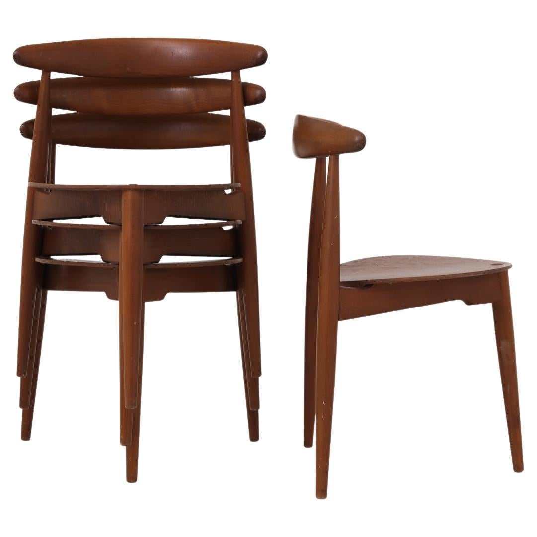 Set of four chairs by Hans J. Wegner