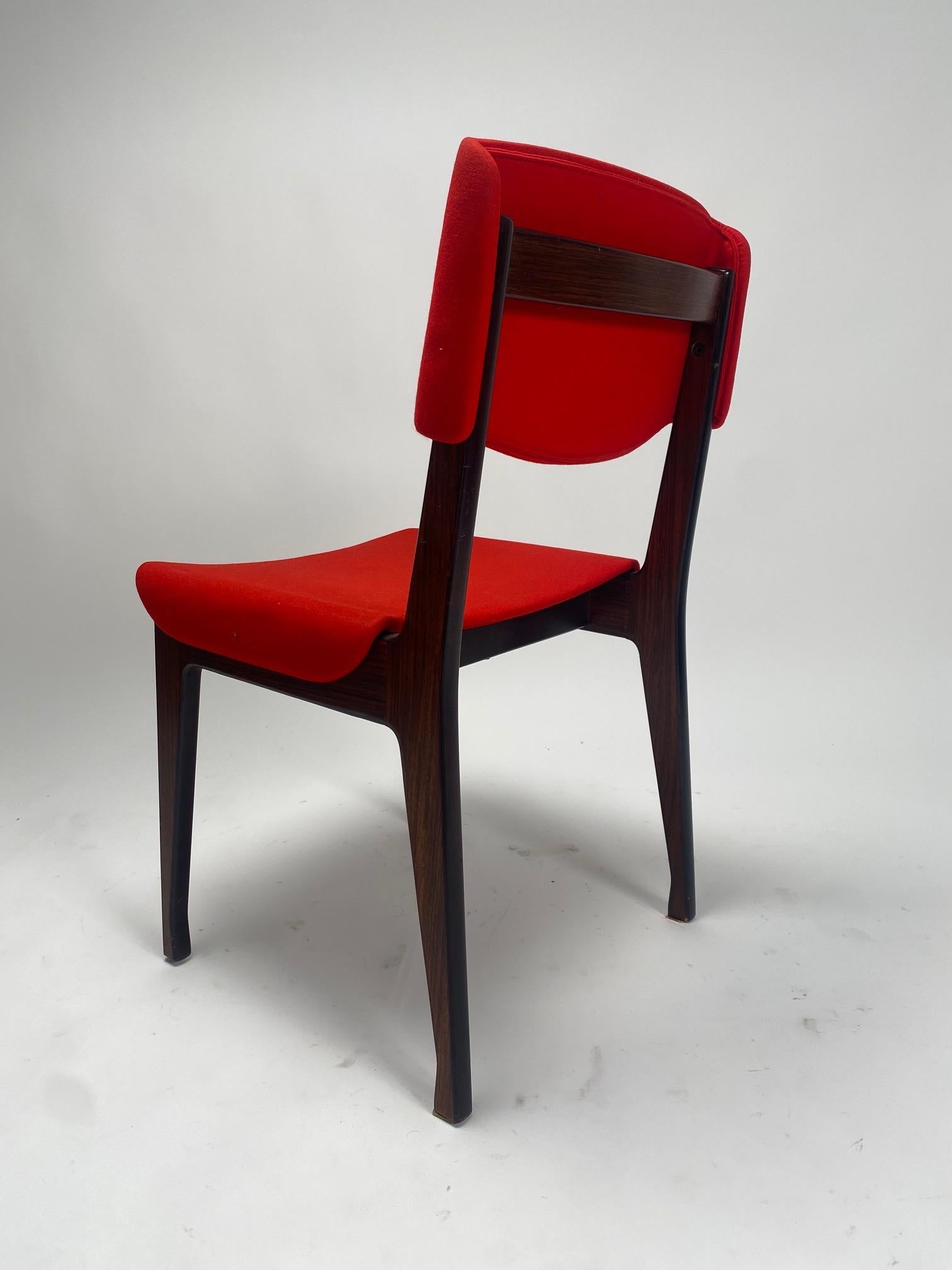 Set of four chairs by Ico Parisi for Mim, Italy, 1960s For Sale 2