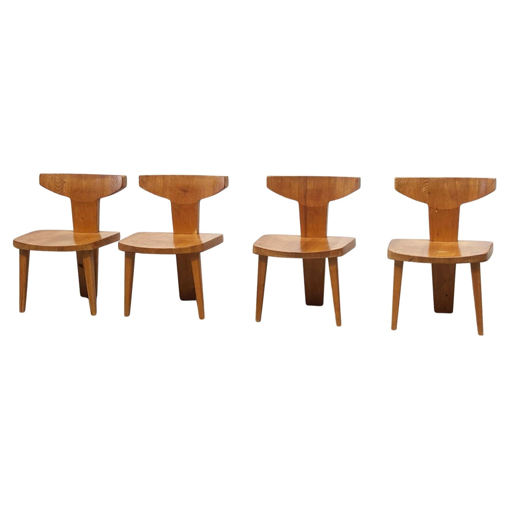 Ensemble de quatre chaises par Jacob Kielland-Brandt pour I Christiansen en vente