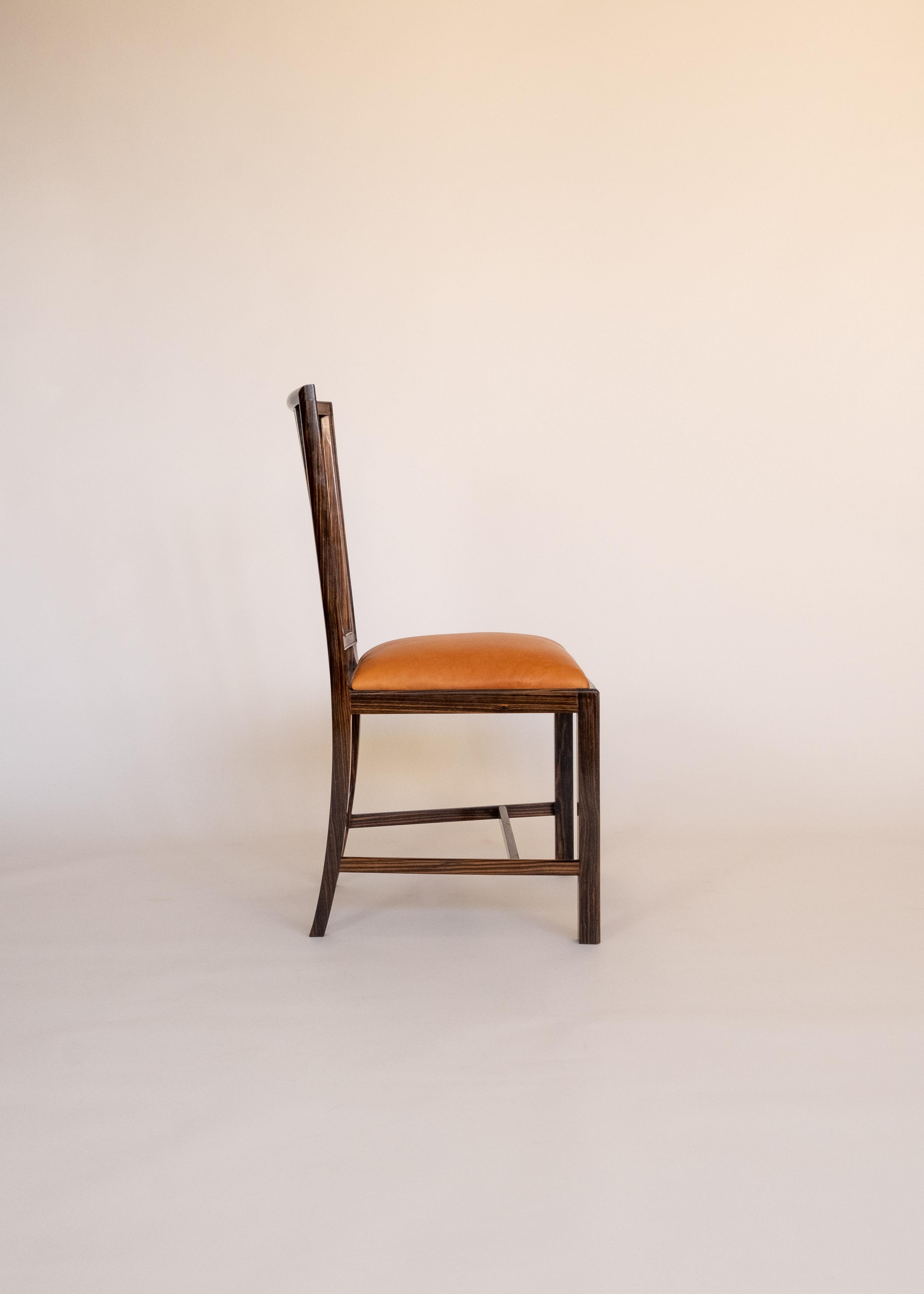 Scandinavian Modern Set of Four Chairs by Lars W. Schlyter for Slöjdföreningens Skola  For Sale