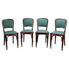 Set of four chairs by Marcel Kammerer for Thonet, circa 1910