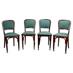 Antique Set of four chairs by Marcel Kammerer for Thonet, circa 1910