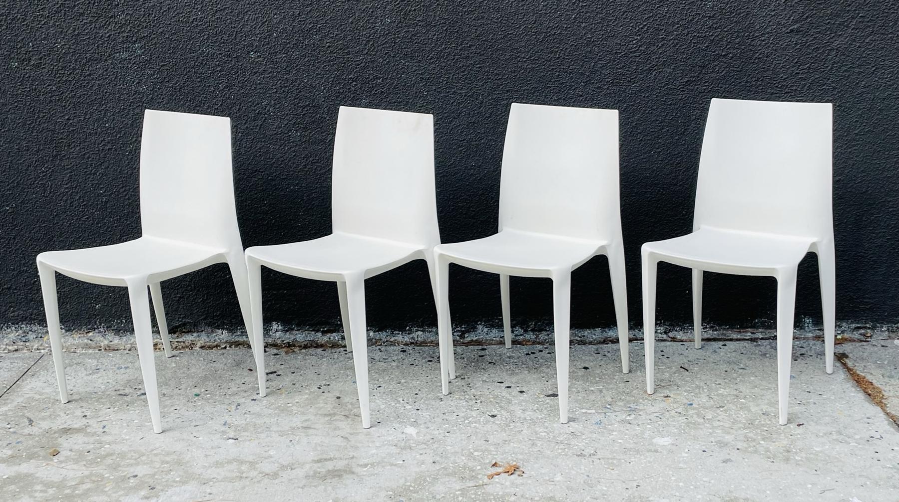 Ensemble de 4 chaises par Mario Bellini pour Heller Bon état - En vente à Los Angeles, CA