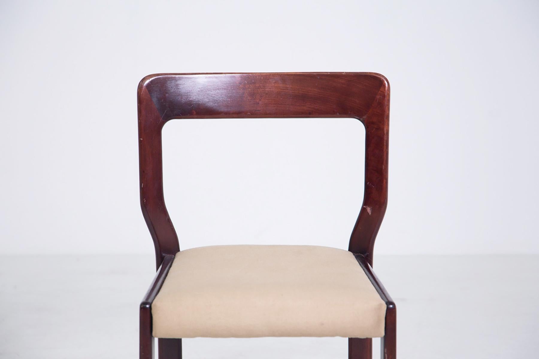 Italian Set of Four Chairs by Mario Sabot, 1960s