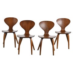 Satz von vier Stühlen von Norman Cherner für Plycraft, um 1965