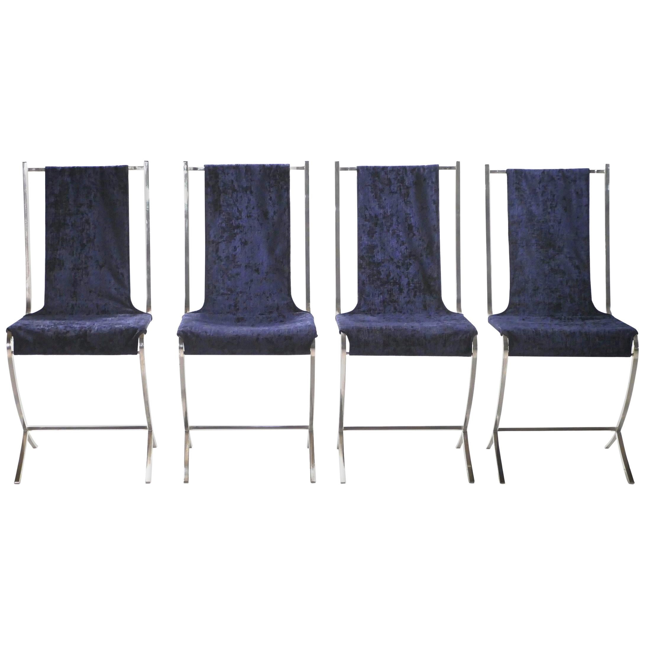 Set of Four Chairs by Pierre Cardin for Maison Jansen, 1970s
