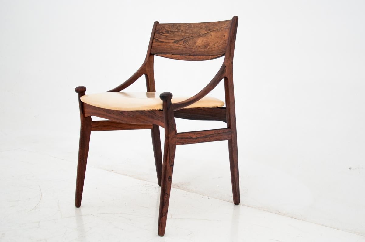 Mid-20th Century Set of Four Chairs by Vestervig Eriksen, Denmark, 1960s
