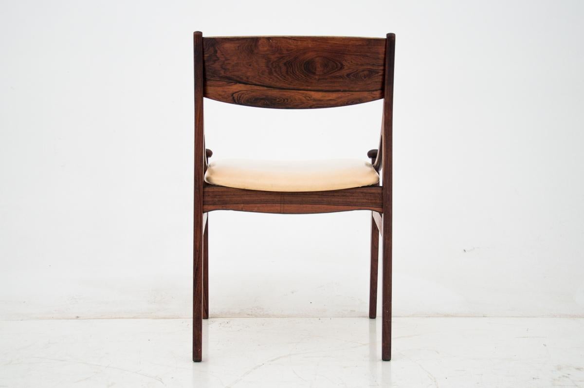 Rosewood Set of Four Chairs by Vestervig Eriksen, Denmark, 1960s