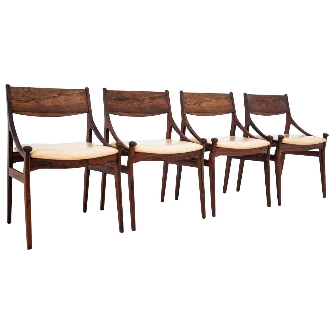 Set of Four Chairs by Vestervig Eriksen, Denmark, 1960s