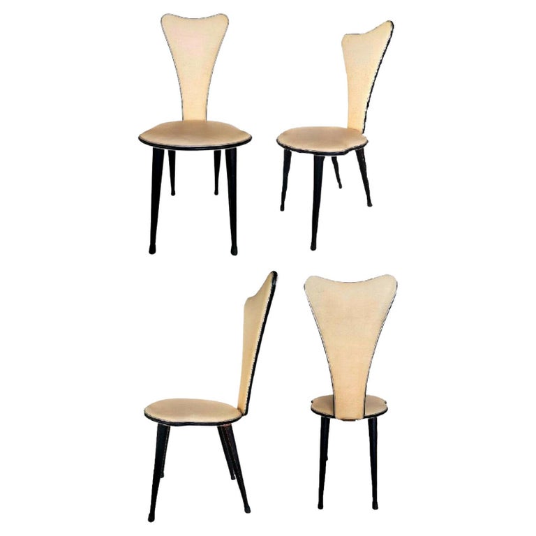 Set of Four Chairs Design Umberto Mascagni, 1960s For Sale