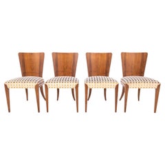 Set of four chairs designed by J. Halabala, Czechoslovakia, 1930s.