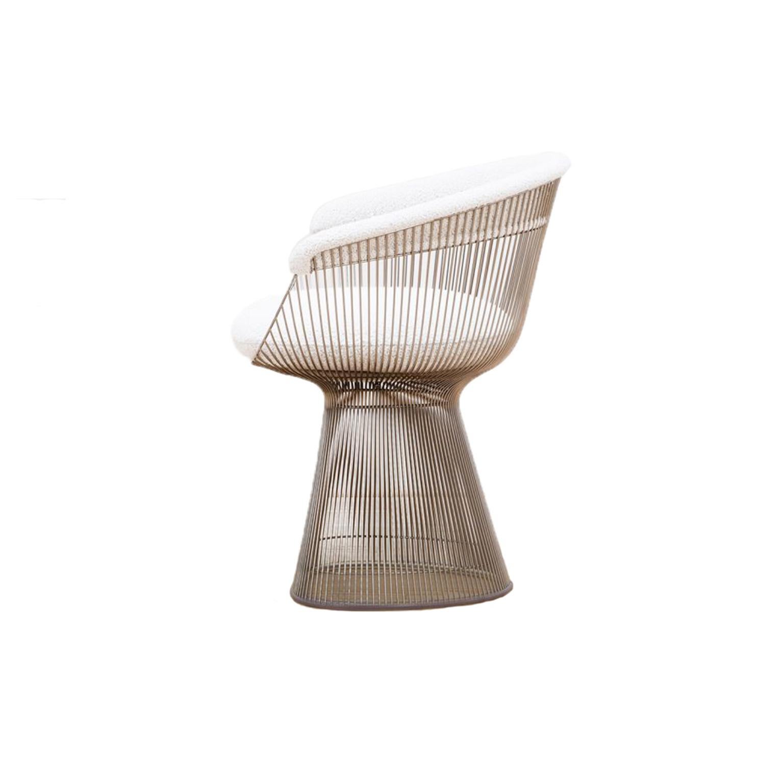 Juego de  Cuatro sillas diseñadas por Warren Platner, años 60 Estadounidense