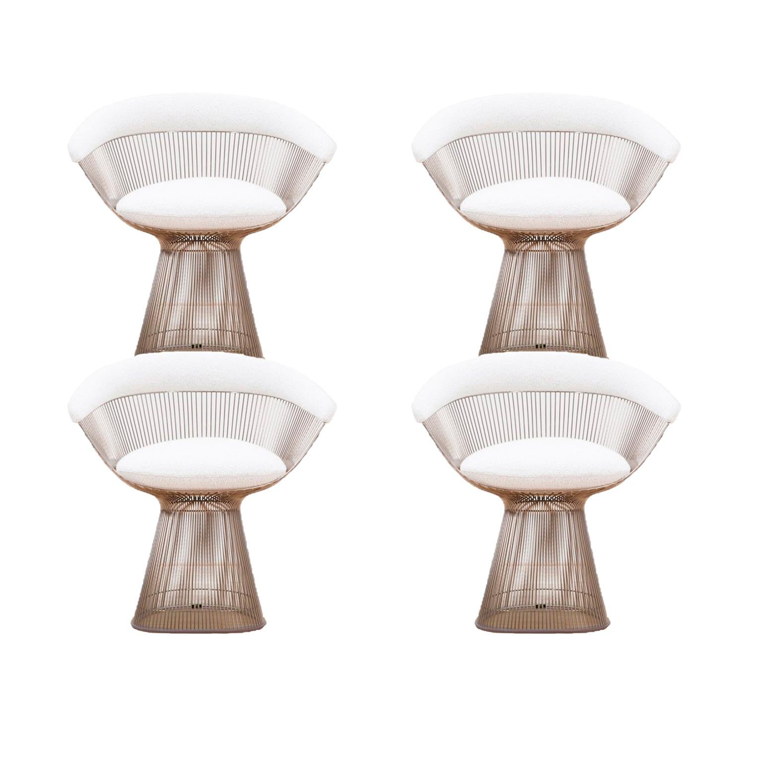 Juego de  Cuatro sillas diseñadas por Warren Platner, años 60 1