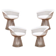 Juego de  Cuatro sillas diseñadas por Warren Platner, años 60