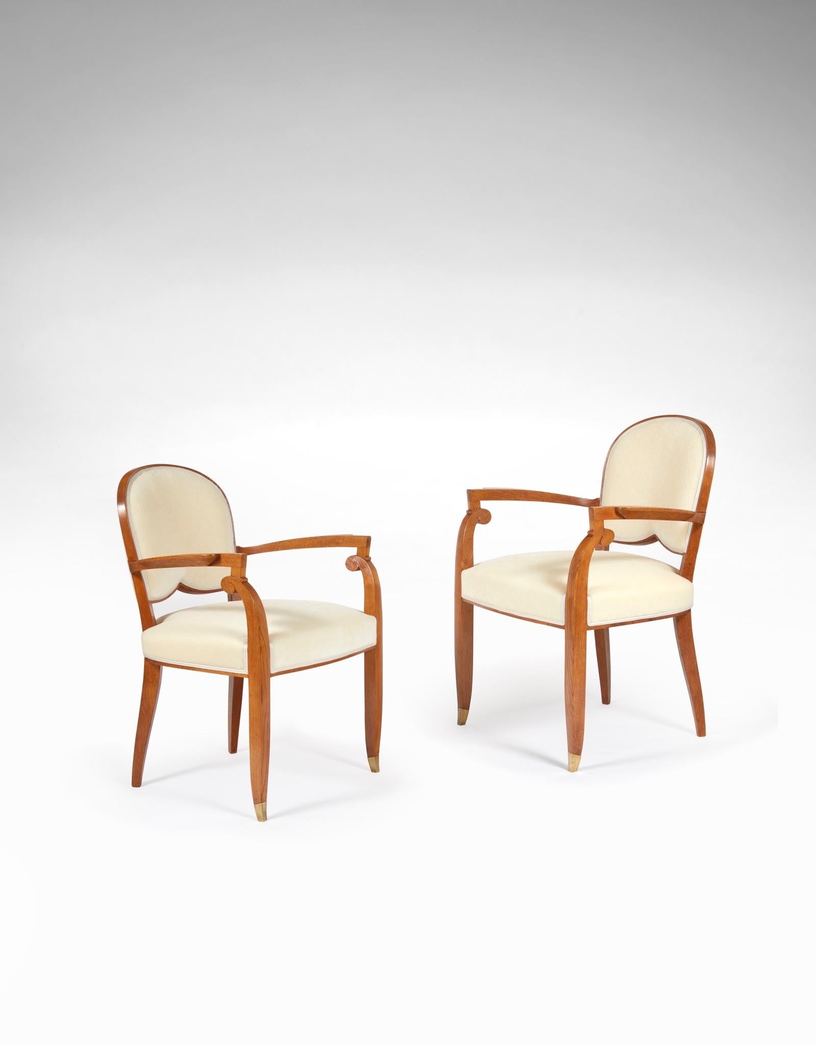 Art Deco Set of Four Chairs