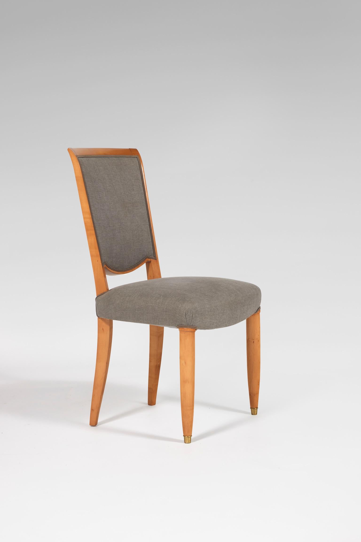 Satz mit vier Stühlen (Art déco) im Angebot